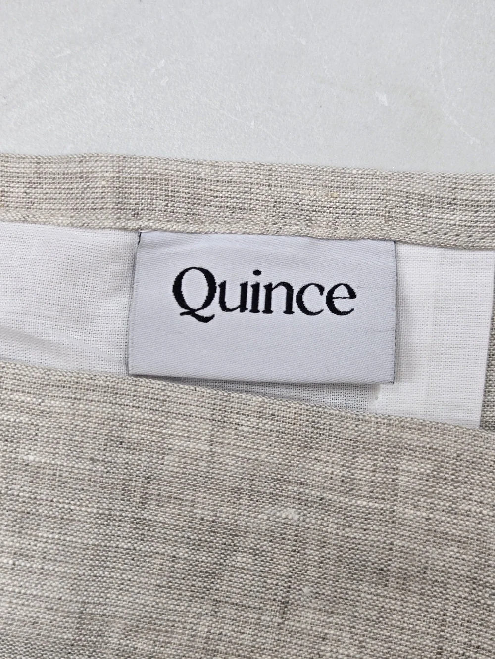 QUINCE Set Of 2 48x84 European Linen Curtains Flax 0062